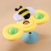 3 PCS Baby Suction Cup Spinning Top Early Learning Toy	